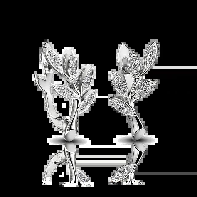 Серьги CANNES из белого золота с бриллиантами