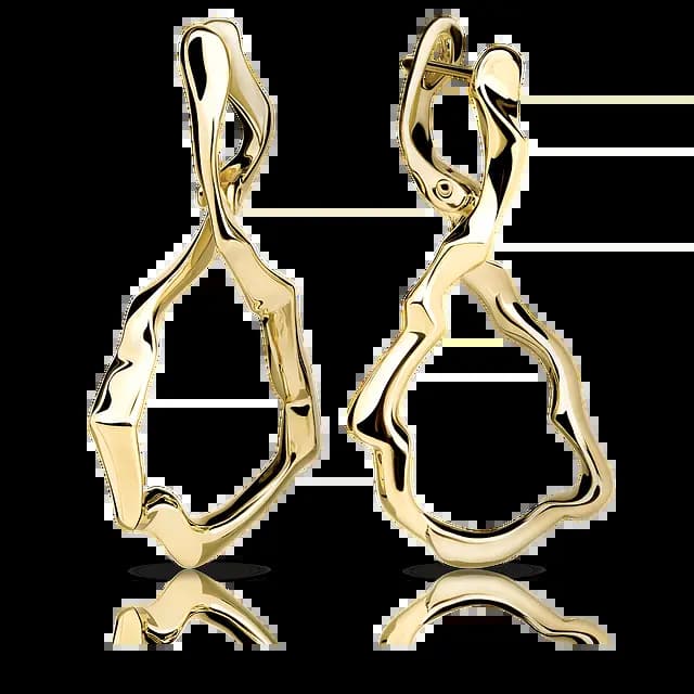 Золотые серьги INFINITY
