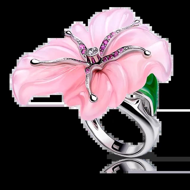 Кольцо MILLI FIORE с розовым кварцем