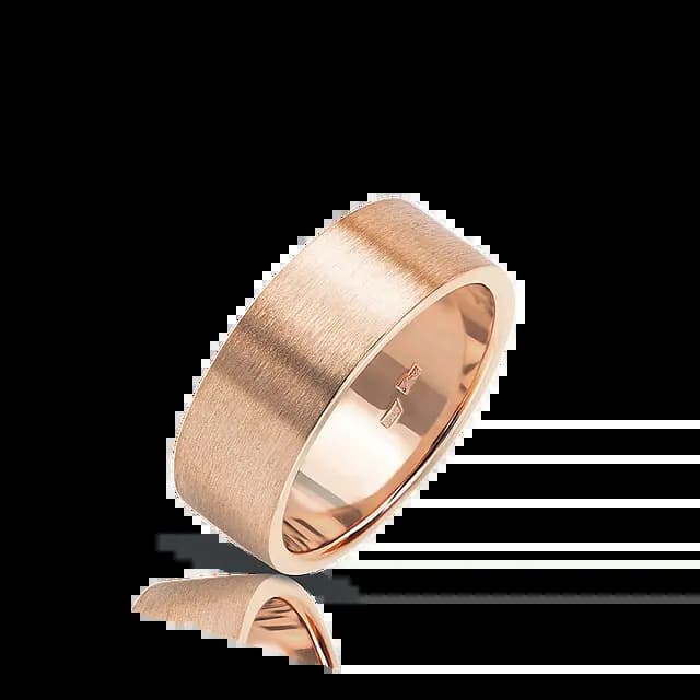 Кольцо из розового золота