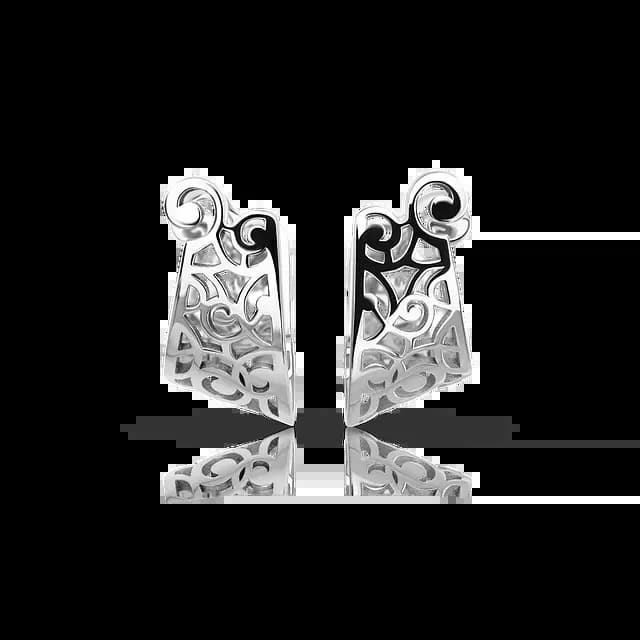 Серьги из белого золота