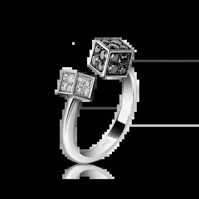 Кольцо CUBE c бриллиантами