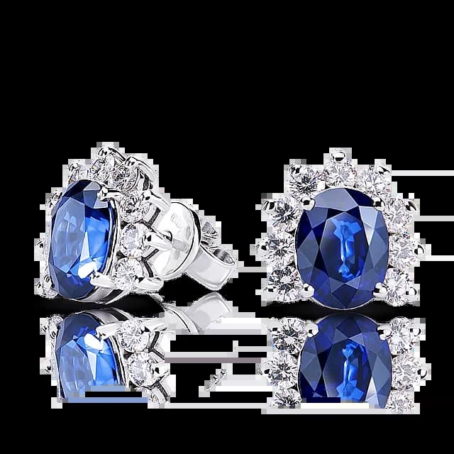 Серьги с сапфирами **ROYAL BLUE**.