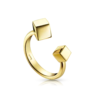 Золотое кольцо CUBE