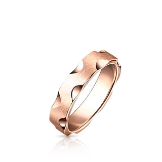 Обручальное кольцо из розового золота