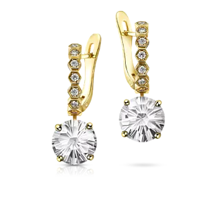 Серьги с горным хрусталем