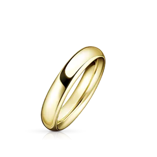 Обручальное кольцо из желтого золота