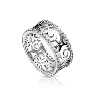 Кольцо HELIX с бриллиантами