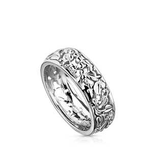 Кольцо из белого золота