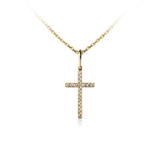 Крестик с бриллиантами