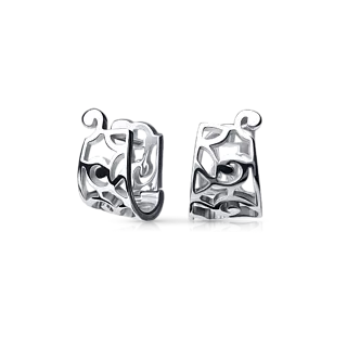 Серьги из белого золота