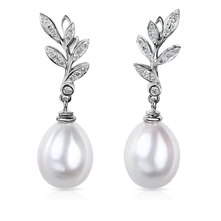 Серьги CANNES с жемчугом и бриллиантами