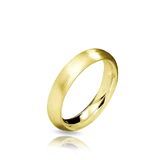 Золотое обручальное кольцо