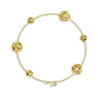 Золотой браслет на цепочке