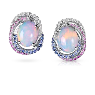 Серьги с опалами