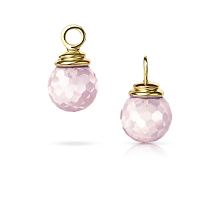 Подвесы CANDY с розовым кварцем