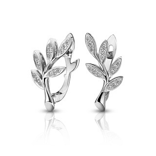 Серьги CANNES из белого золота с бриллиантами