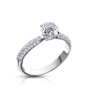 Кольцо с бриллиантом 