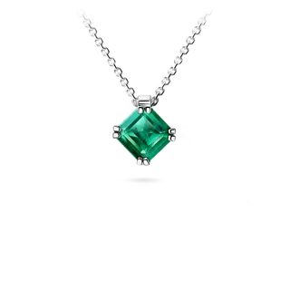 Подвеска с изумрудом