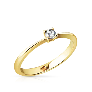 Кольцо с бриллиантом