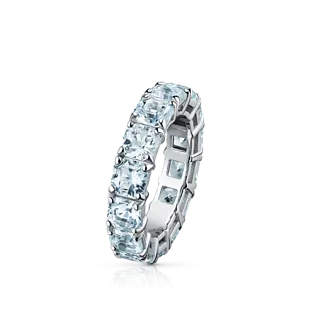 Золотое кольцо с аквамаринами