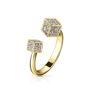 Кольцо CUBE c бриллиантами