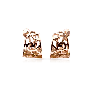 Серьги из розового золота