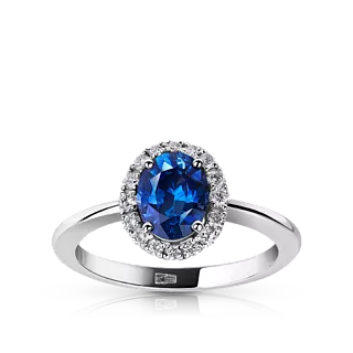 Кольцо с сапфиром