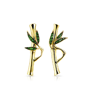 СЕРЬГИ BAMBOO С ЦАВОРИТАМИ