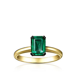 Золотое кольцо с изумрудом