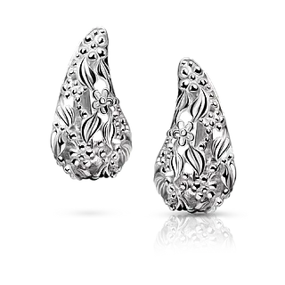 Золотые серьги Flora