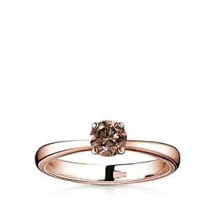 Кольцо с цветным бриллиантом