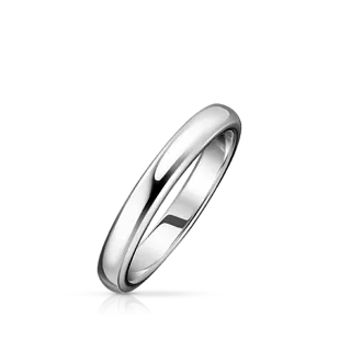 Обручальное кольцо из белого золота