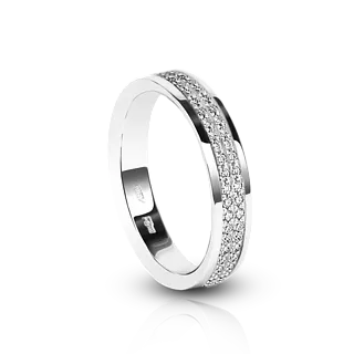 Обручальное кольцо с бриллиантами