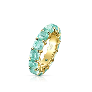 Кольцо с бериллами