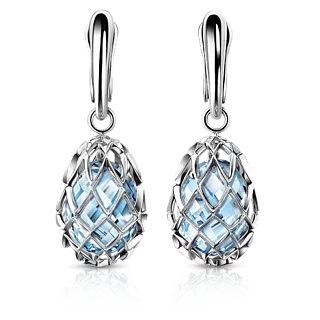 Серьги с топазом Sky