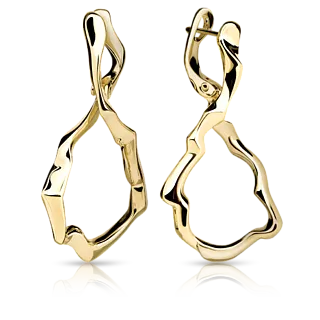 Золотые серьги INFINITY