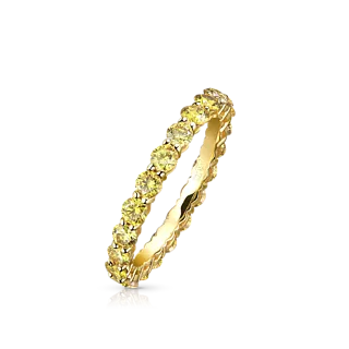 Кольцо с желтыми бриллиантами