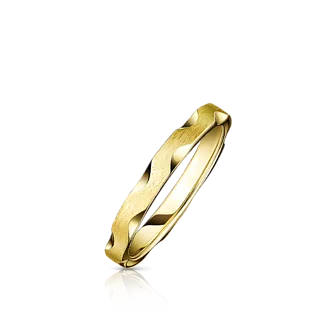 Обручальное кольцо из желтого золота