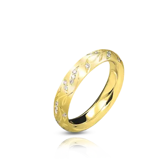 Золотое обручальное кольцо HARMONY с бриллиантами