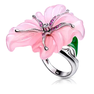 Кольцо MILLI FIORE с розовым кварцем