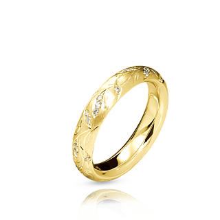 Обручальное кольцо **HARMONY** с бриллиантами.