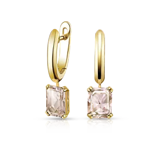 Серьги с морганитами 