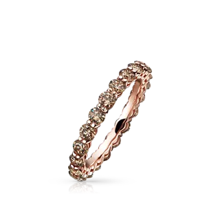 Кольцо с коньячными бриллиантами