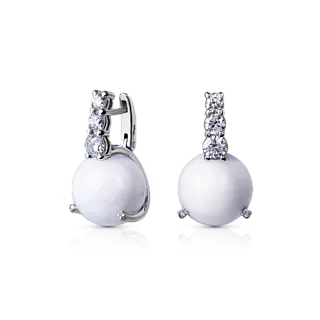 Серьги с жемчугом CLAM