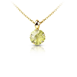 Подвеска с лимонным кварцем