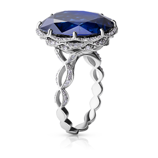 Кольцо с сапфиром Royal Blue.