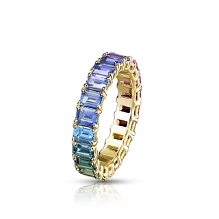 Кольцо с сапфирами