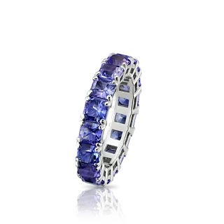 Кольцо с танзанитами