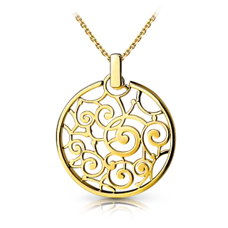 Подвеска из желтого золота